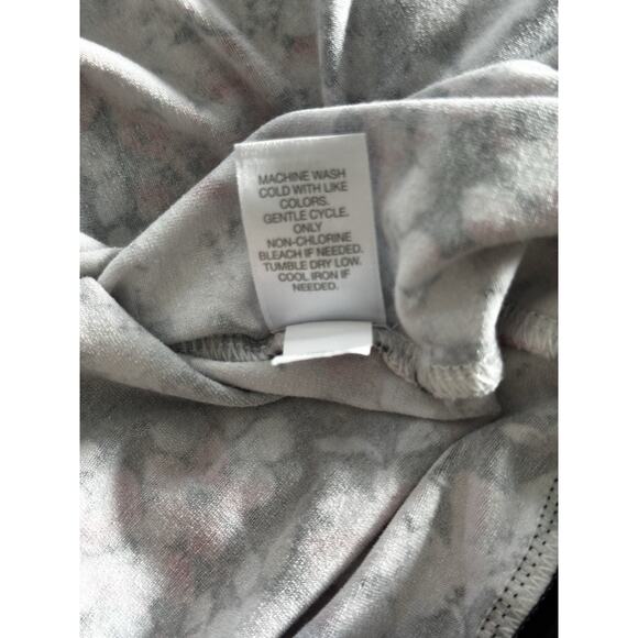 J. Jill Wherever Floral Sleeveless Dress Pink Gray Black Rose Sz L Spring Summer - Picture 6 of 8